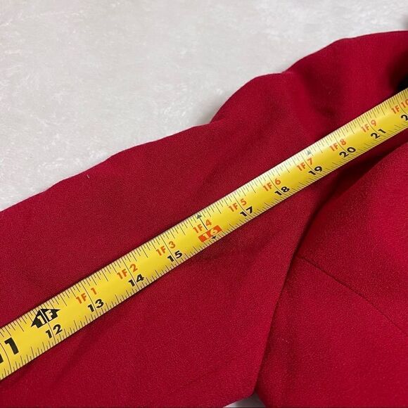 Pendleton Red Virgin Wool Petite Blazer 10 Women vintage - Picture 8 of 9